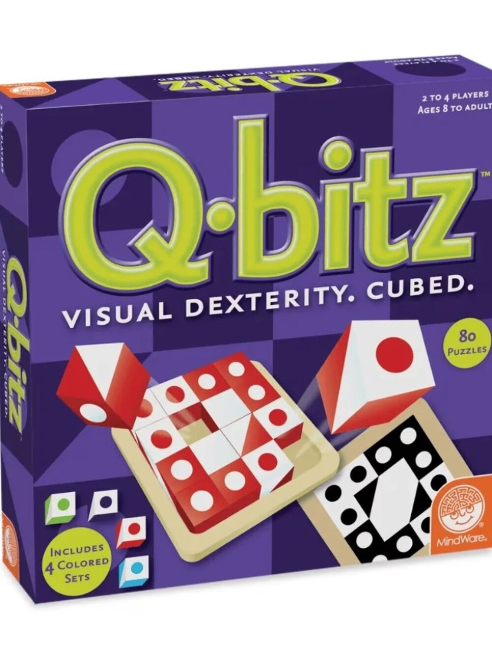 3/$77❤️sealed MindWare Q-bitz Wooden Cube Pattern Matching Puzzle Game